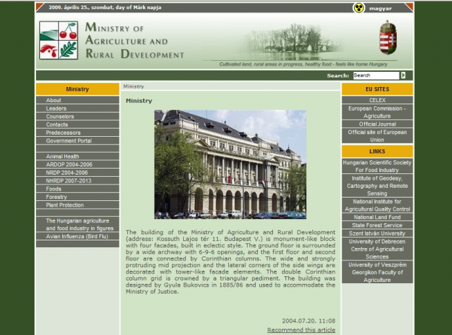 Ministry of Agriculture and Rural Development Ministry of Agriculture and Rural Development