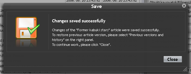 Dialogue box Dialogue box